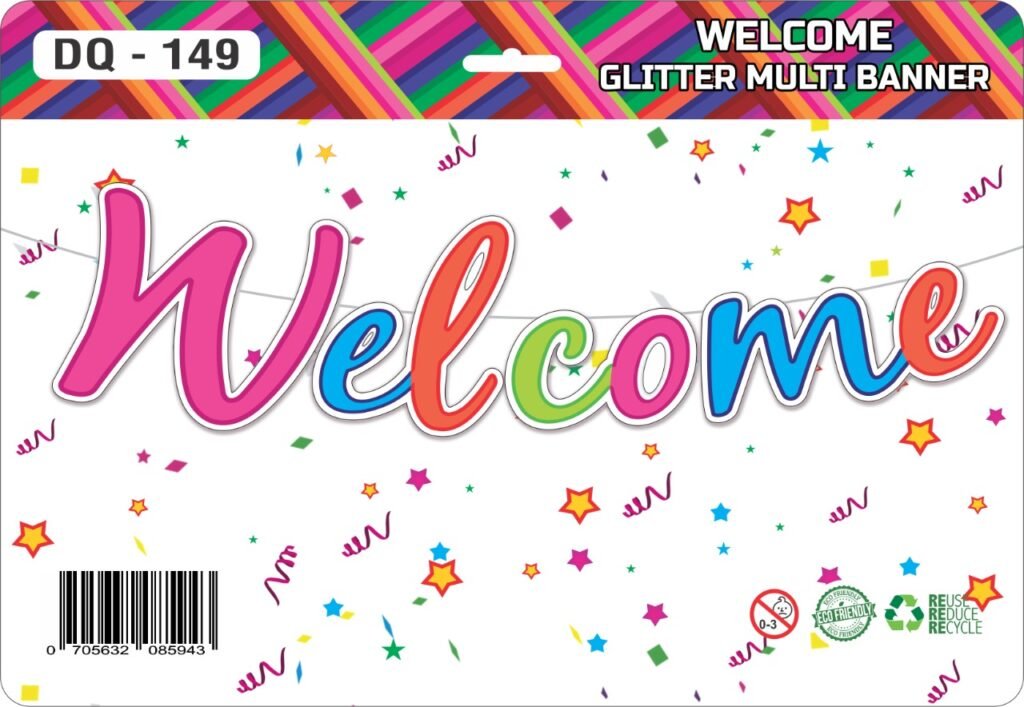 Welcome Banner Multi Color | Bake Square